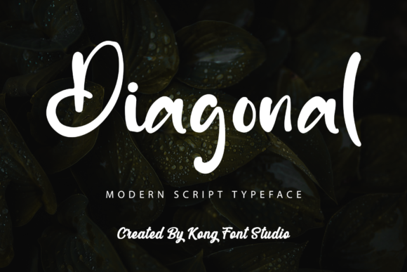 Diagonal Font: A Playful Script for Modern Web and Digital Design
