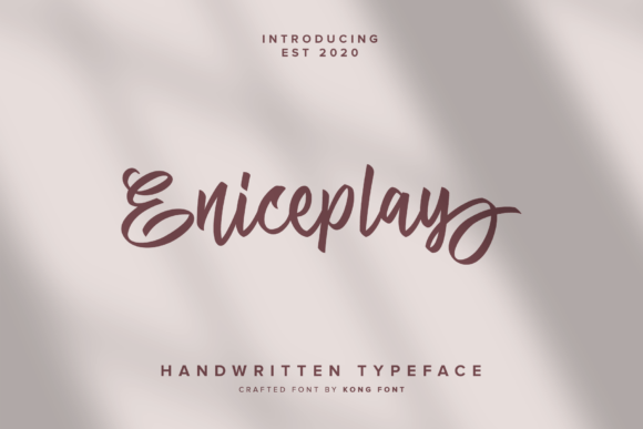 Eniceplay: A Playful Script Font for Modern Editorial Design