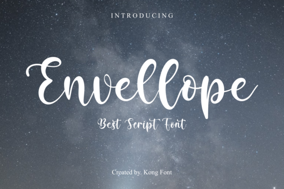 Envellope: A Playful Script Font for Modern Editorial Design