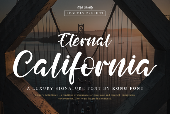 Eternal California: A Playful Script Font for Modern Editorial Design