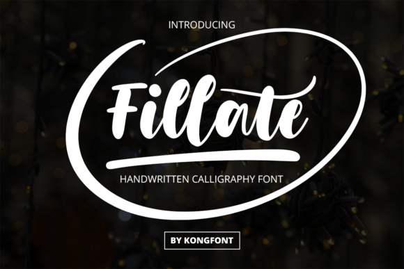Fillate: A Playful Script Font for Modern Editorial Design