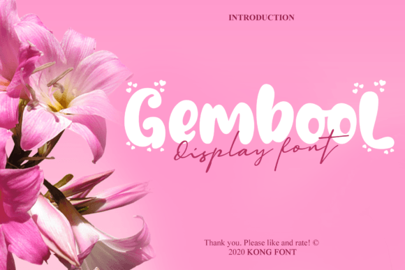 Gembool: A Playful Handwritten Font for Modern Campaign Design