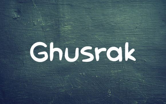 Ghusrak: A Flowing Font for Crafters and Product Designers