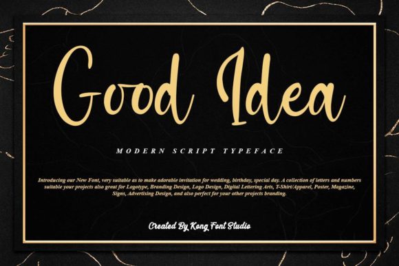 Good Idea: A Playful Handwritten Font That Elevates Your Brand