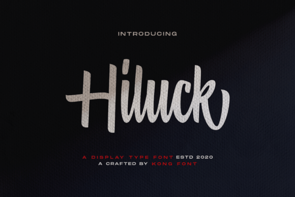 Hiluck: A Playful Script Font for Modern Web Design and Digital Branding