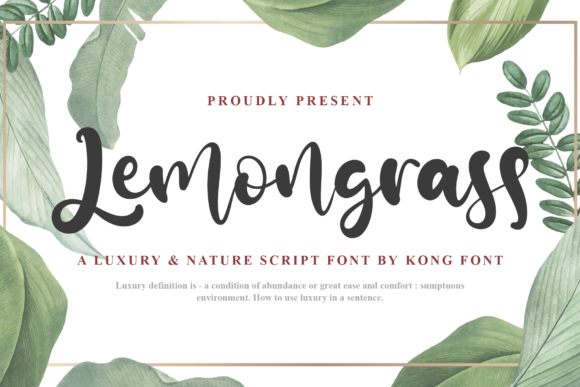 Lemongrass: A Playful Script Font for Modern Editorial Design
