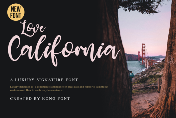 Love California: A Playful Handwritten Font for Crafters and Makers