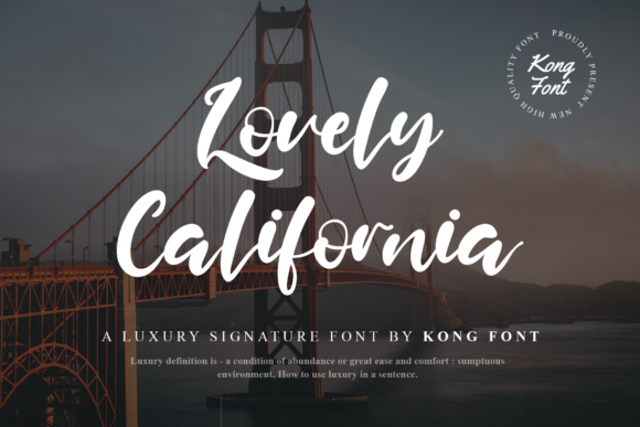 Lovely California: A Playful Script Font for Modern Campaign Design
