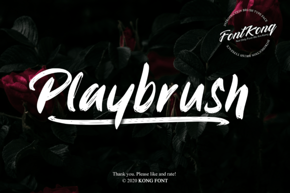 Playbrush: A Playful Handwritten Font for Creative Branding Projects
