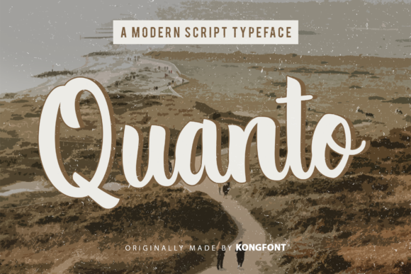 Quanto: A Playful Script Font for Modern Editorial Design