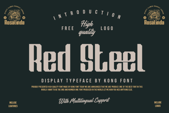 Red Steel: A Playful Script Font for Modern Web Design
