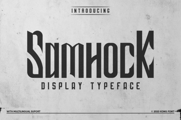 Samhock: A Playful Handwritten Font for Crafters and Designers