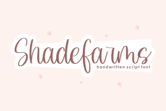 Shadefarms: A Playful Script Font That Brings Editorial Charm to Life