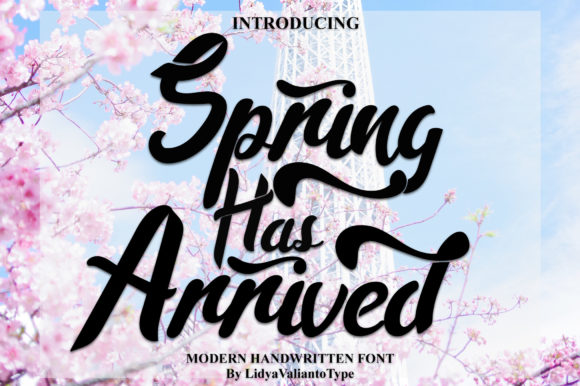 Spring Has Arrived Font: A Web Designer’s Fresh Touch for Digital Branding