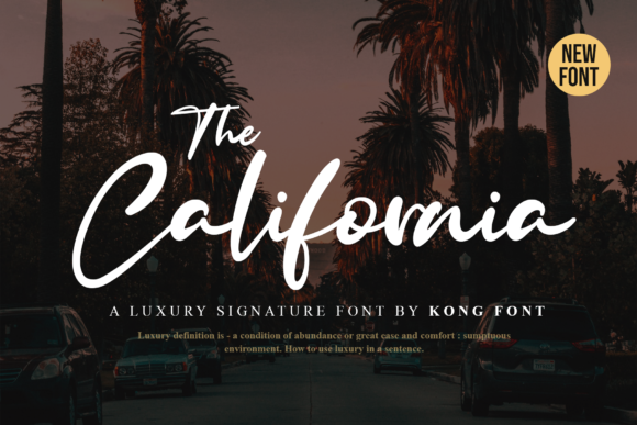 The California: A Playful Script Font for Crafters & Makers