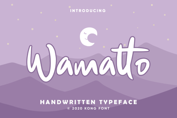 Wamatto: A Playful Handwritten Font for Crafters & Product Designers