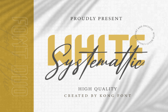 White Systemattic: A Fresh Handwritten Font for Small Business Branding